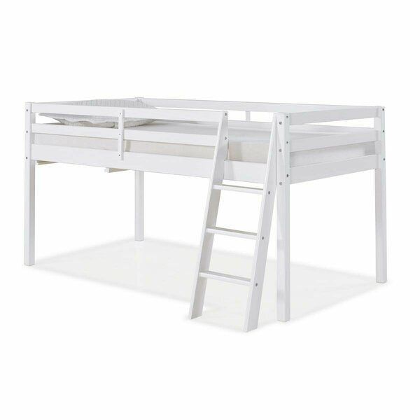 Kd Cama De Bebe Roxy Twin Wood Junior Loft Bed White KD3242721